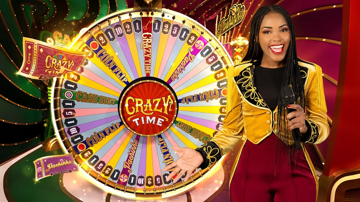 Crazy Time live game show gʻildiragi va bonus raundlari