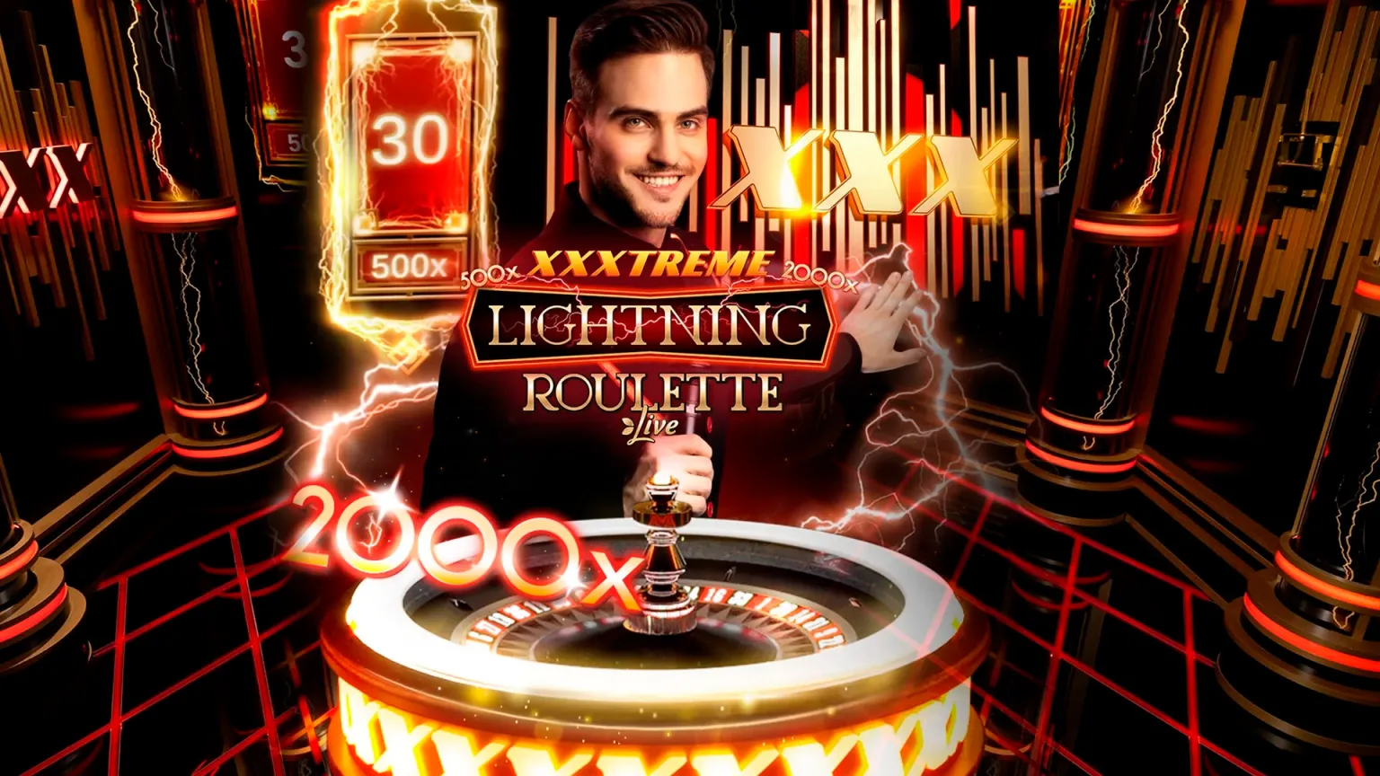 Lightning Roulette live kazino koʻpaytiruvchi raqamlar bilan