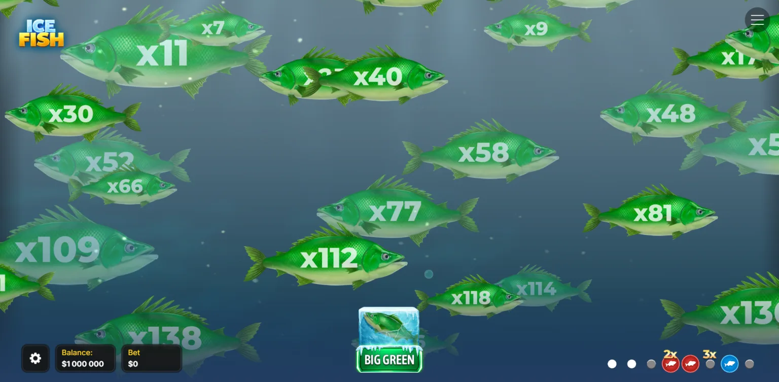 Muz ostidagi Ice Fish baliq bonus raundi