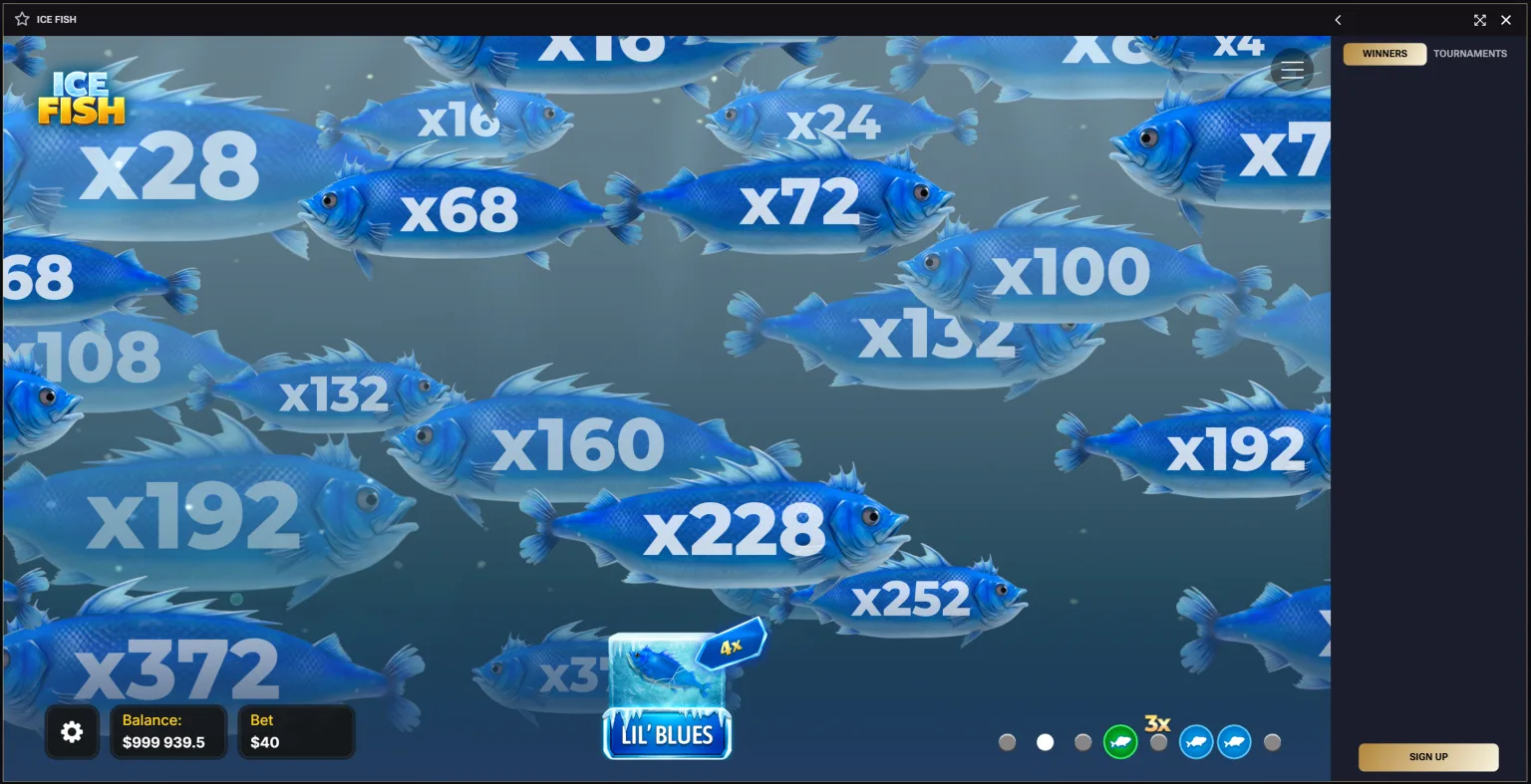 Jack-Pot'da Ice Fish mobil o'yin