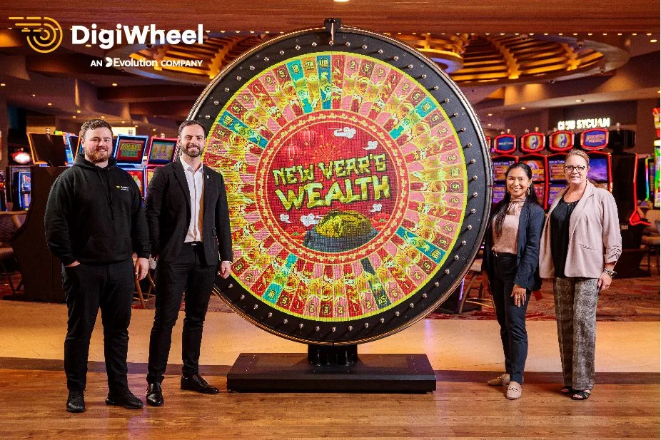 DigiWheel gibrid jismoniy va raqamli kazino gʻildiragi